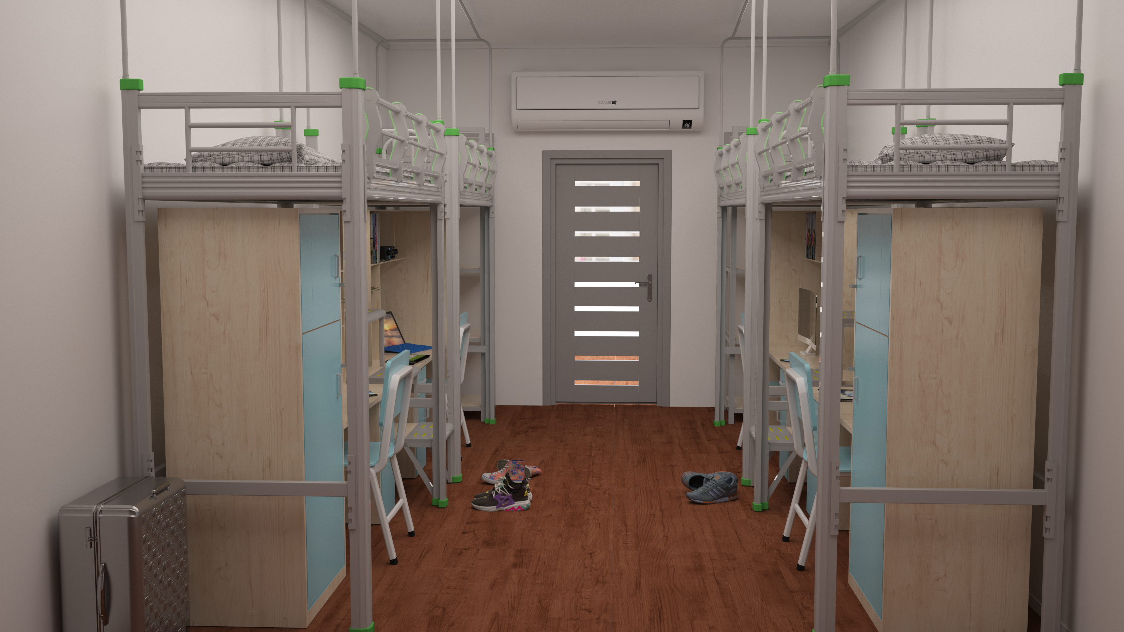 为上海建工供货双层铁床，安装迅速很给力